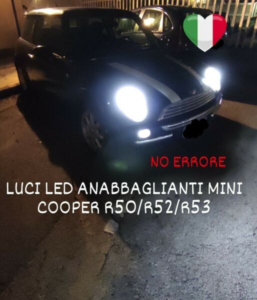 LUCI LED MINI COOPER H7 ONE R50 R53 ANABBAGLIANTI