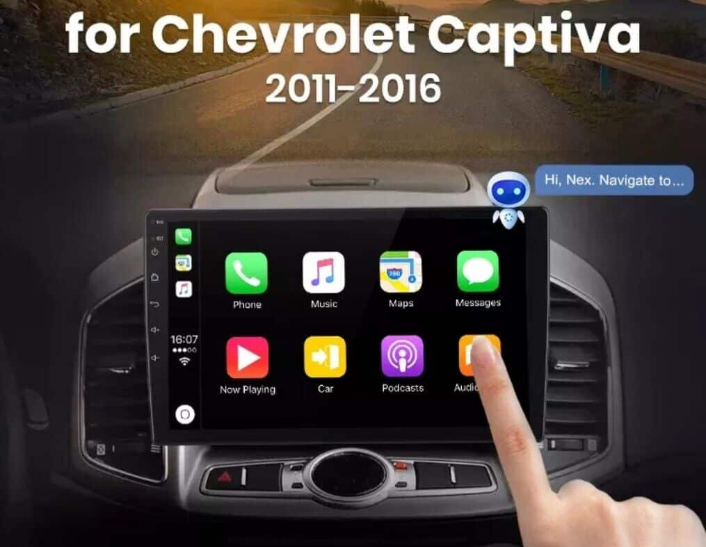 RADIO 9" PER CHEVROLET CAPTIVA 1GB 16GB BLUETOOTH